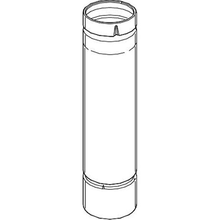 Selkirk Gas Vent Round Pipe Type B- 4 In. Diameter- Length 48 In. 503765